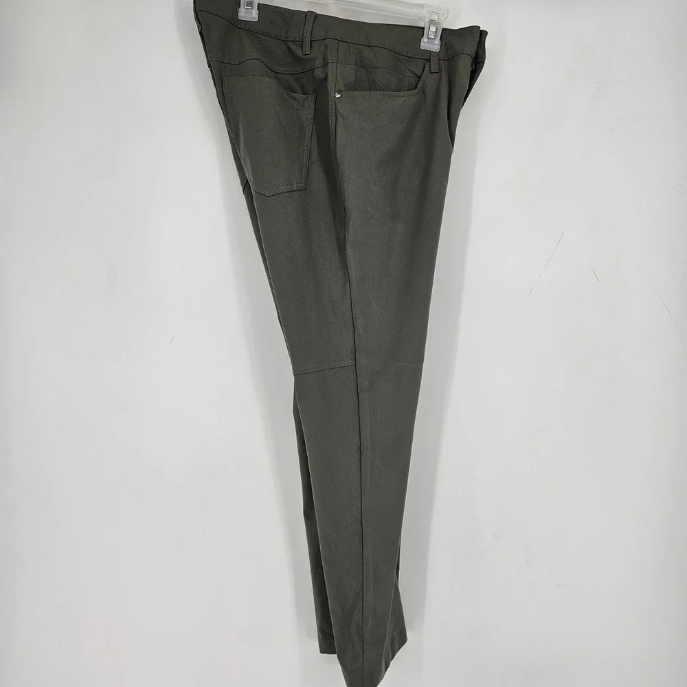 Lululemon ABC Pants Mens 32 Stretch Chino Gray Warpstreme 5 Pocket‎ Performance